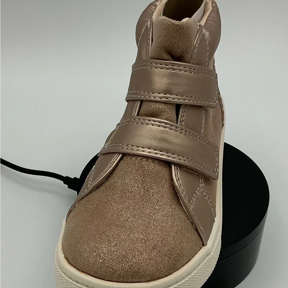Joie Kids Sneakers in Sparkling Pink and Tan - Picture 3 of 5
